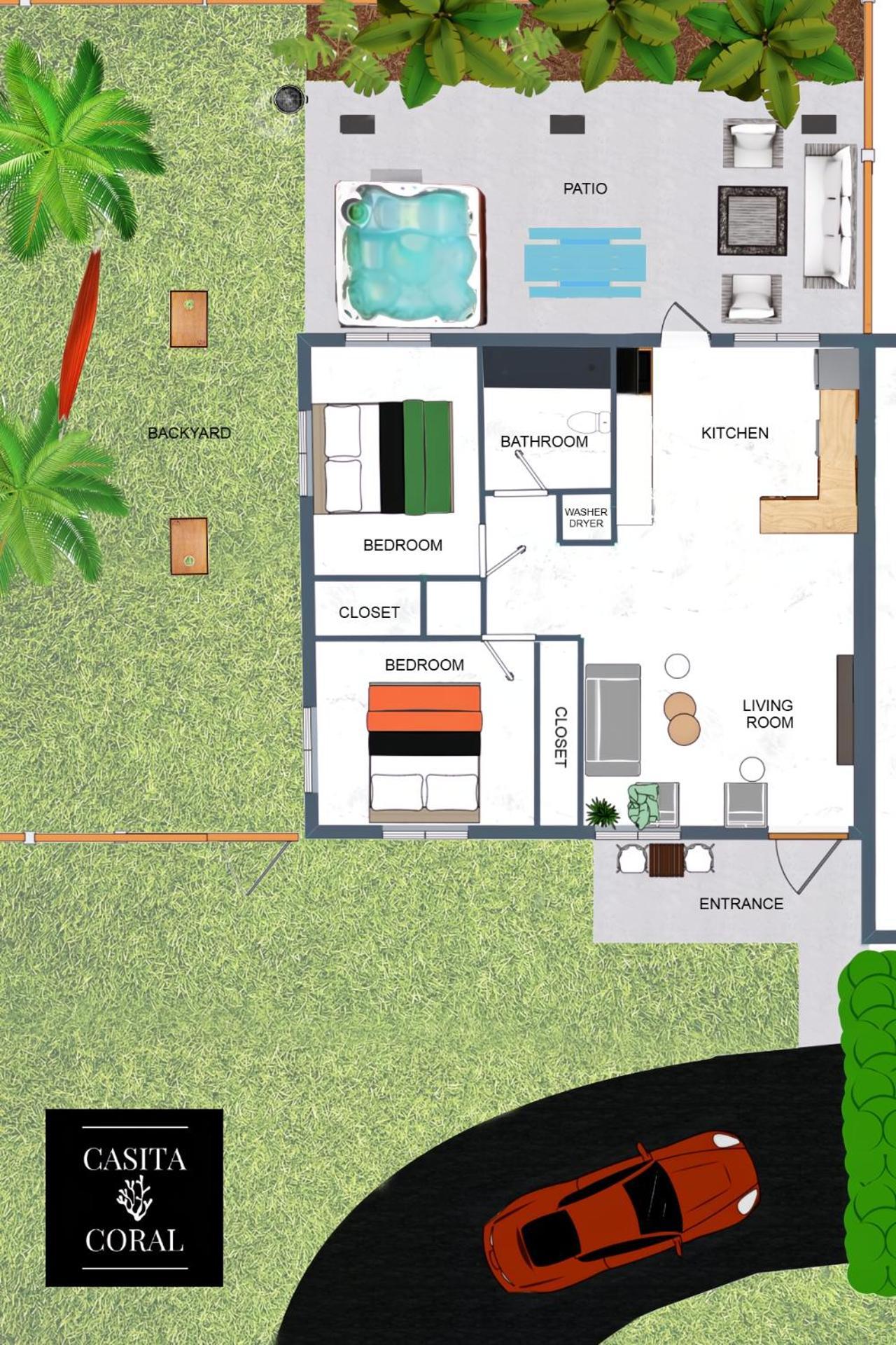 King Bed & Hot Tub, A Casita For Families & Pets